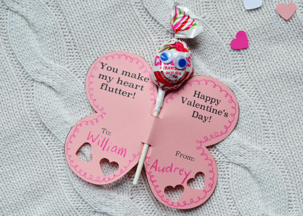 Free Printable Butterfly Valentines Day Card Jocelyn Naquin